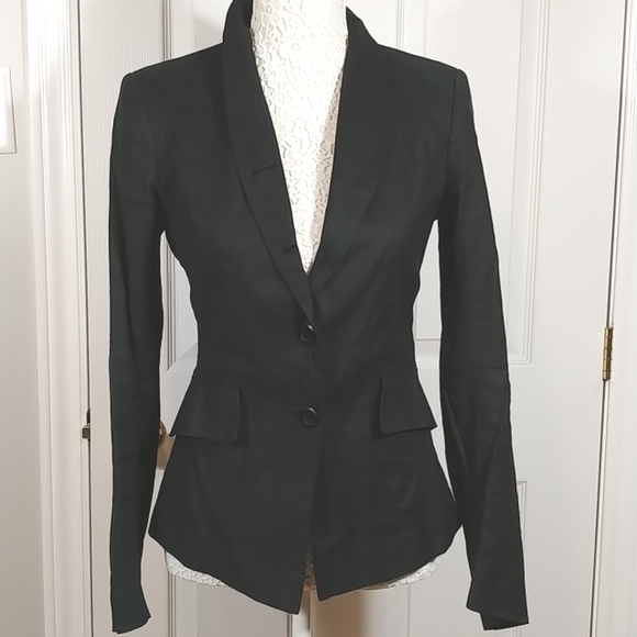 Votre Nom linen blazer black size 2 - Picture 1 of 8